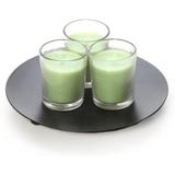 HG Global Set Of 8, Clear Glass Filled Fresh Bamboo Fragrance Votive Candles Paraffin in Green | 2.6 H x 5 W x 4.25 D in | Wayfair G35954ON