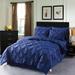 Etta Avenue™ Paula Microfiber Comforter Set Microfiber in Blue/Navy | Queen Comforter + 7 Additional Pieces | Wayfair