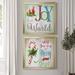 The Holiday Aisle® Candle Joy - 2 Piece Picture Frame Textual Art Print Set Canvas, Solid Wood in Green/Red/White | 26.5 H x 53 W x 1.5 D in | Wayfair