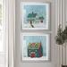 The Holiday Aisle® Home for Christmas - 2 Piece Graphic Art Print Set Paper, Solid Wood in Green/Red | 34.5 H x 69 W x 1.5 D in | Wayfair