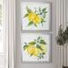 August Grove® Lemon Squeeze I - 2 Piece Painting Print Set Canvas, Solid Wood in Black | 22.5 H x 45 W x 1.5 D in | Wayfair