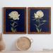 Lark Manor™ PRETTY AS A PEONY I - 2 Piece Picture Frame Print Set on Canvas in White | 24 H x 36 W x 1.5 D in | Wayfair