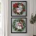 The Holiday Aisle® Mr. Snowman - 2 Piece Picture Frame Painting Print Set Canvas, Solid Wood in Gray/Green/Red | 30.5 H x 61 W x 1.5 D in | Wayfair