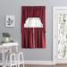 Eider & Ivory™ Celina Solid Color Tailored 57" Cafe Curtain Polyester in Red/Gray | 24 H x 57 W in | Wayfair 9058C0570ED94994932C7614AE257462