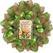 The Holiday Aisle® St Patrick's Day Wreath w/ Shamrock & Rainbow Burlap/Deco Mesh in Green | 24 H x 24 W x 6 D in | Wayfair