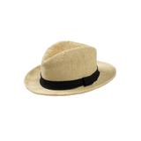 Men's Big & Tall Straw Fedora by KingSize in Natural (Size 2XL)