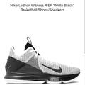 Nike Shoes | Lebron Witness 4 Black And White Sneaker | Color: Black/White | Size: 9.5