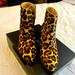 J. Crew Shoes | J Crew Animal Print Booties | Color: Brown | Size: 8