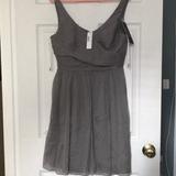 J. Crew Dresses | J. Crew Silk Chiffon Dress Heidi Nwt 10p | Color: Gray | Size: 10p