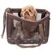 Surround View' Posh Fashion Pet Carrier, 13.8" L X 9" W X 12.5" H, 1.69 LBS, Brown