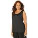 Plus Size Women's The Timeless Tank by Catherines in Black (Size 5X)