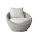 Bernhardt Exteriors Swivel Patio Chair w/ Cushions in Gray | 32 H x 40 W x 41 D in | Wayfair O1402S_6012-000