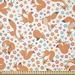 East Urban Home Ambesonne Animal Fabric By The Yard, Squirrels w/ Colorful Flowers Summer Season Woodland Flora & Fauna, Square | 36 W in | Wayfair