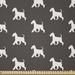 East Urban Home Ambesonne Dog Lover Fabric By The Yard, Silhouettes Of Adult Silhouette Schnauzers Repeating Pattern Animal Theme, Square | Wayfair