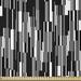 East Urban Home Black & Fabric By The Yard, Barcode Pattern Abstraction Vertical Stripes In Grayscale Colors in White | 36 W in | Wayfair