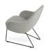 sohoConcept Gazel 26" W Fabric Seat Reception Chair w/ Metal Frame Metal in Gray | 33 H x 26 W x 28.5 D in | Wayfair GAZ-WIL-BRS-005