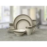 Mikasa Swirl 16-Piece Dinnerware Set, Service for 4 Ceramic/Earthenware/Stoneware | Wayfair 5163527