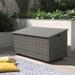 Etta Avenue™ Kristiana 204 Gallon Water Resistant Wicker Deck Box Metal/Wicker/Rattan | 35.03 H x 65.7 W x 33.4 D in | Wayfair