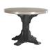 Ebern Designs Tillo Round 42" Outdoor Table Plastic in Gray/Black | 36.25 H x 48.25 W x 48.25 D in | Wayfair A32A769949854AF5AB91A889408F75AA