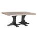 Ebern Designs Esperance Rectangular 42" Outdoor Table Plastic in Gray/Black | 36.25 H x 74 W x 48 D in | Wayfair DA2EF385887847CEBE94C3C3E27EE549