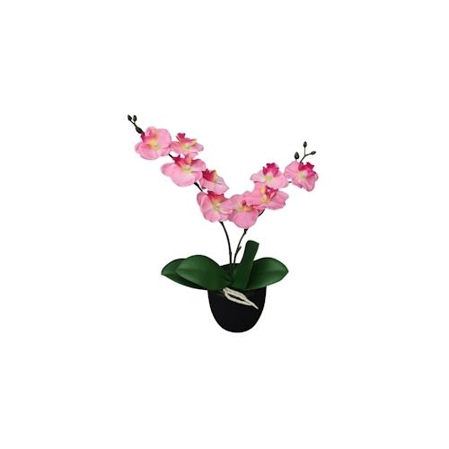 vidaXL Künstliche Orchidee mit Topf 30 cm Rosa