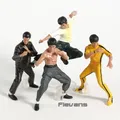 Figurines en PVC du roi du Kung Fu Bruce Lee jouets de collection 10cm 4 pièces/ensemble