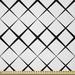 East Urban Home Ambesonne Black & Fabric By The Yard, Monochrome Pattern w/ X Shape Intersecting Lines Grid Mesh Abstract | 36 W in | Wayfair