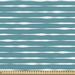 East Urban Home Ambesonne Teal Stripe Fabric By The Yard, Horizontal Wavy Lines In Monochrome Design Hand Drawn Like Design Pattern | Wayfair