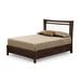 Copeland Furniture Monterey Solid Wood Bed Wood and /Upholstered/Polyester/Genuine Leather in White | 58.25 W x 80 D in | Wayfair