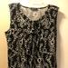 Nine West Tops | Beautiful Sleeveless Xl Nine West Top! | Color: Black/White | Size: Xl