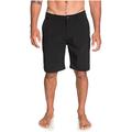 Quiksilver Men's Union Amphibian Hybrid 20 Inch Outseam Short Casual, Black Solid, 34