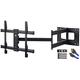 FORGING MOUNT Long Reach TV Wall Bracket Mount Swivel Tilt Full Motion TV Bracket 109CM Articulating Arm TV Wall Mount,Fits 37 to 80 Inch Flat/Curve TVs,Holds 50kg,VESA 600x400mm