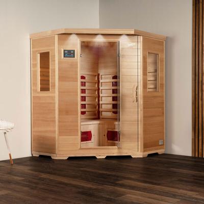 Infrarotkabine redsun xxl - 150 x 150 cm für 4 Personen Infrarotkabine Wärmekabine Infrarotsauna