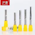 HUHAO 1pc 6mm Two Flutes Straight router bits for wood CNC Straight Engraving Cutters Carbide
