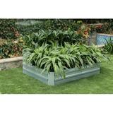 Arlmont & Co. Two-Tier Galvanized Raised Garden Bed Metal | 18.1 H x 48 W x 36.2 D in | Wayfair 71C7587EE3C74B378B71872A76C05D53