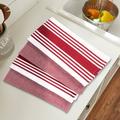 Lark Manor™ Centerband & Waffle Mixed Flat 4 Piece Assorted Linens Set Cotton in Red/Pink/White | Wayfair 037C5C4FB68741419CF97655C92414A8