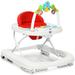Costway 2-in-1 Foldable Baby Walker with Adjustable Heights-Red