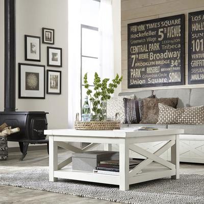 Seaside Lodge Coffee Table by Homestyles in White