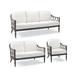 Avery Tailored Furniture Covers - Seating, Teak Top Coffee Table, Gray - Frontgate
