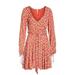 Free People Dresses | Free People Pradera Floral Mini Dress | Color: Red | Size: M