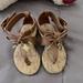 Michael Kors Shoes | Little Girl’s Michael Kors Sandals. Worn Twice. | Color: Brown/Gold | Size: 5bb