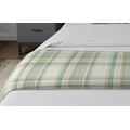 McAlister Textiles Heritage Tartan Bed Runners - For Single Double Kingsize Beds & Hotel Bedding - Duck Egg Blue 50cmx165cm - 20x65 Inches