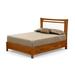 Copeland Furniture Monterey Solid Wood Bed Wood and /Upholstered/Polyester/Genuine Leather in White | 58.25 W x 80 D in | Wayfair