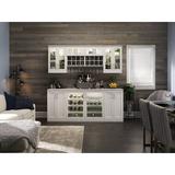 NewAge Products Home Bar 21" Shaker Style 9 Piece Cabinet Set w/ Tall Wall & Three Drawer Wood in White | 85 H x 22 D in | Wayfair 61816