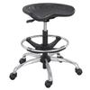 Safco Products Company SitStar Stool w/ Footring & Casters Metal in Black/Brown | 34 W x 28 D in | Wayfair SAF6660BL