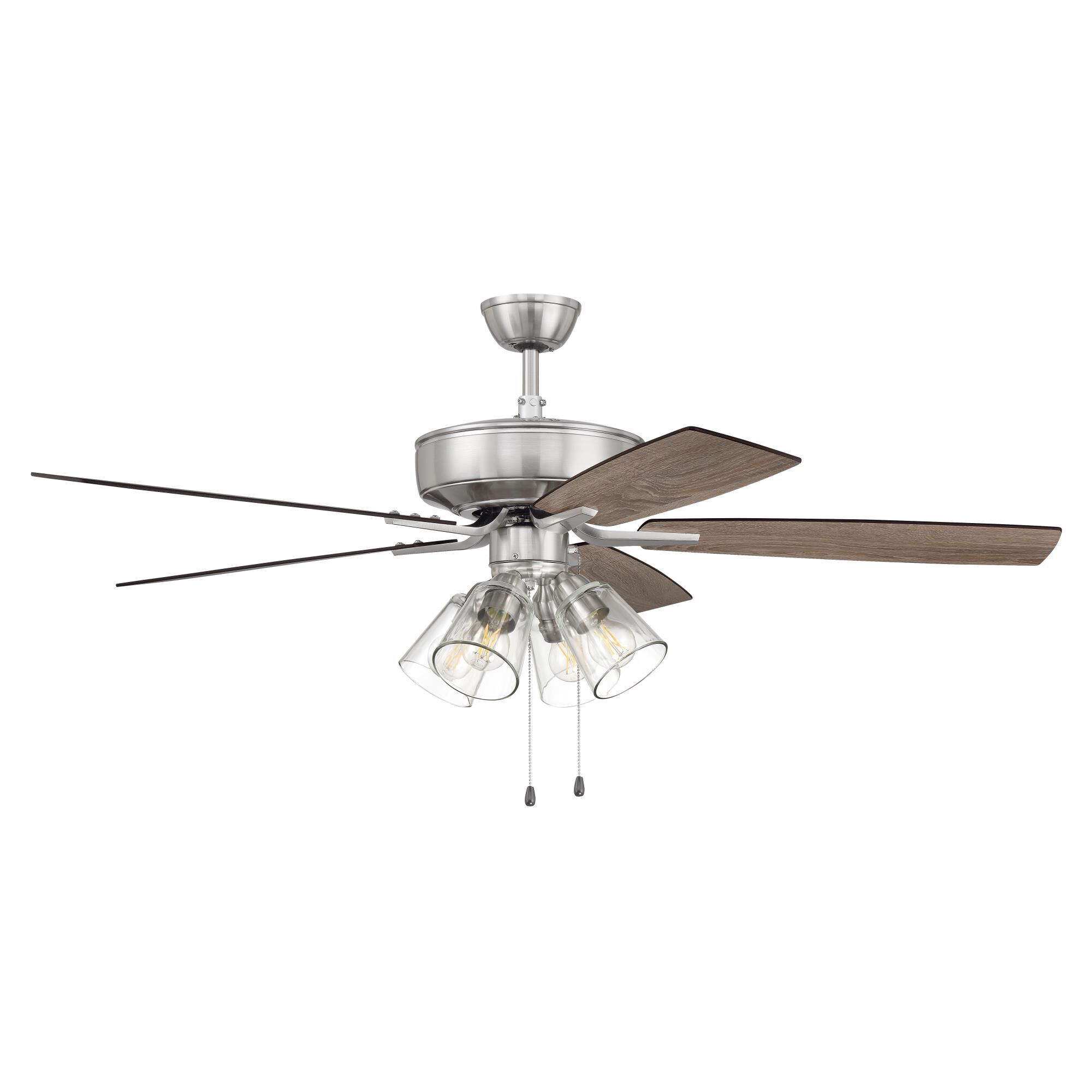 Craftmade Pro Plus 52 Inch Ceiling Fan with Light Kit - P104BNK5-52DWGWN