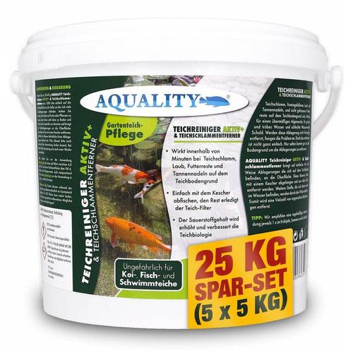 Teichreiniger & Teichschlammentferner für Koiteiche und Fischteiche 25 kg - Aquality