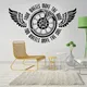 Hurbike Citation Sticker Mural Vinyle Moto New Die Cut PerfecWall Art Sticker