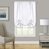 Wide Width Darcy Window Curtain Tie Up Shade - 58x63 by Achim Home Décor in White (Size 58" W 63" L)