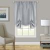 Wide Width Darcy Window Curtain Tie Up Shade - 58x63 by Achim Home Décor in Grey (Size 58" W 63" L)